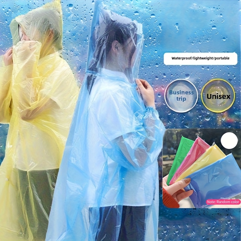 Emergency Poncho Rain - Capa de chuva descartável à prova