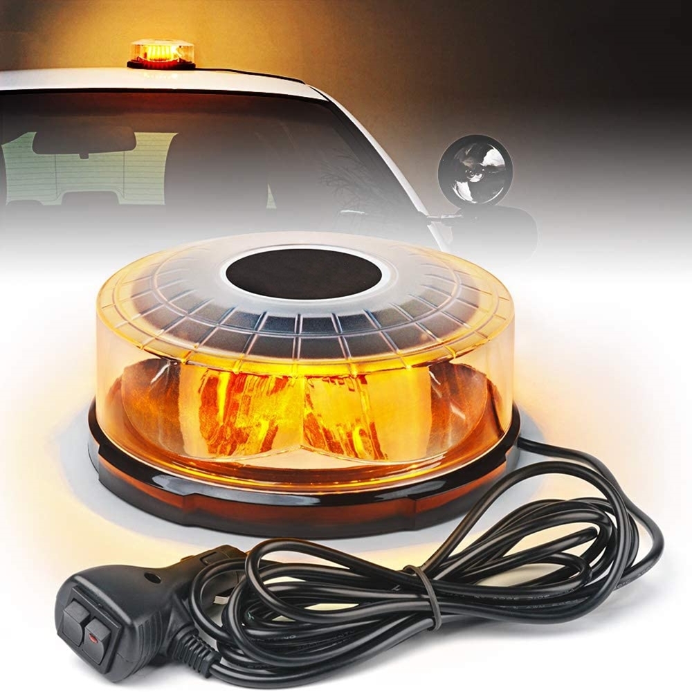 Sos Light Strobe - Luz de Emergência LED Magnética Amarela