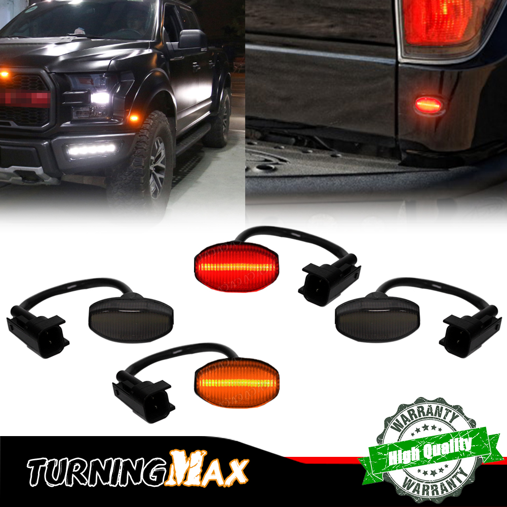 Signal Flare Kit - 4 pçs lente fumada frente âmbar