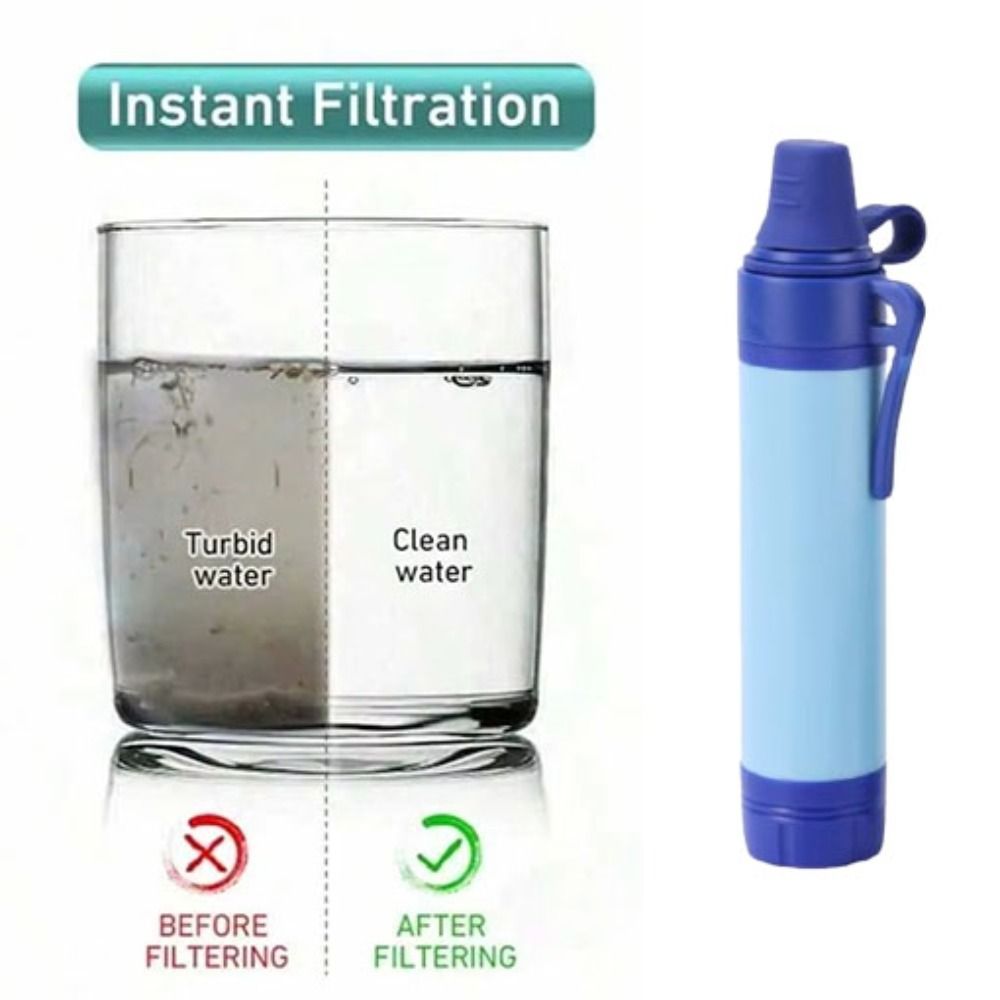 Water Purification Straw - Mini Filtro Purificador de Água Portátil