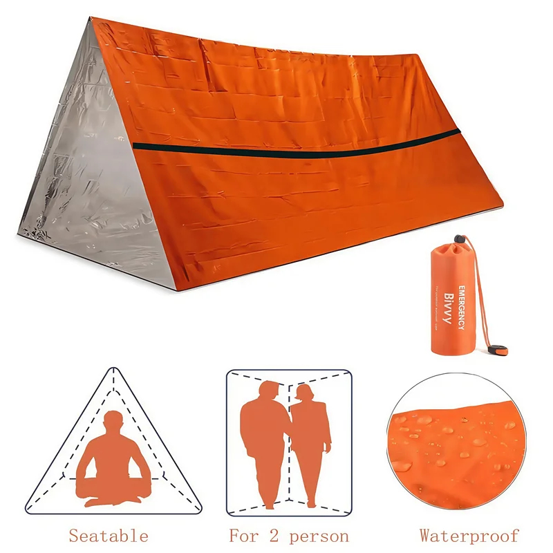 Abrigo de Emergência para 2 Pe - Emergency Mylar Tent avaliação e preço